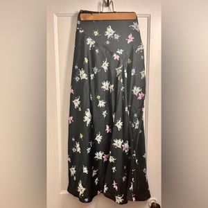 Banana Republic Long Modest Flared Mermaid Floral Bias Skirt